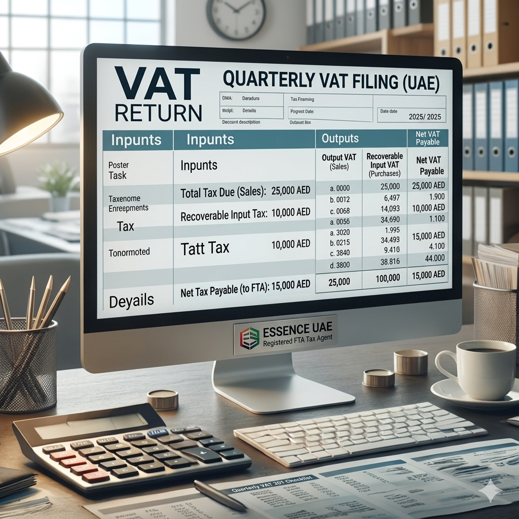 UAE Quarterly VAT Filing — Why It Matters | Complete Guide 2025 | Essence UAE