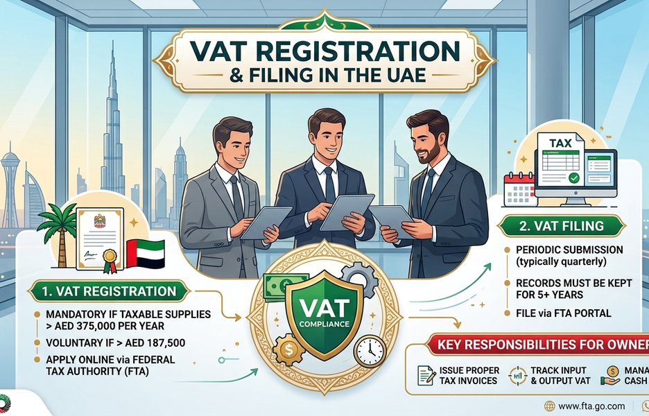 VAT Registration and Filing in the UAE: What Business Owners Need to Know