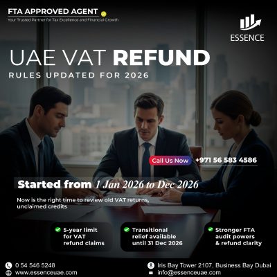 UAE VAT Refund Rules Updated for 2026:  Complete Guide to VAT Refund Claims, Deadlines & FTA Compliance 